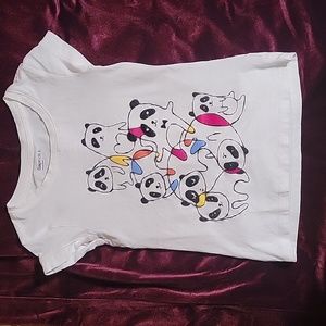 Gap Kids Girls Panda Tee Size S (6-7)